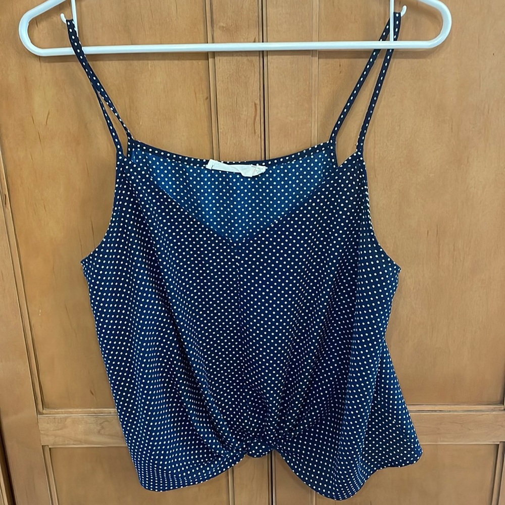 polka dot crop top.  EUC